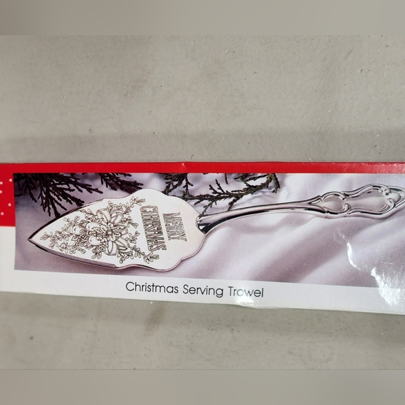 *NEW*WM Rogers & Son Merry Christmas Serving Trowel Silver Plated Vintage 1996 - Picture 2 of 4